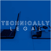 Technically Legal podcast logo